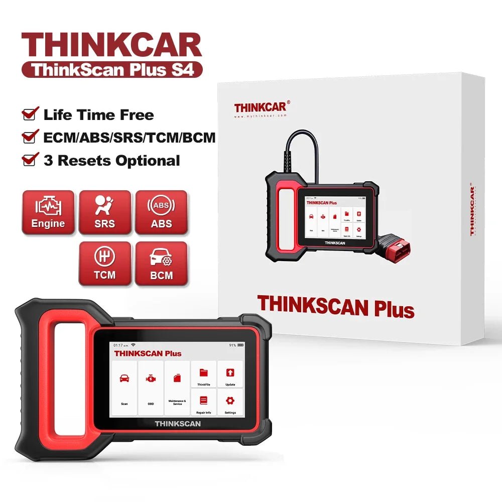 🔧 THINKCAR Thinkscan Plus S7/S6/S4 OBD2 Scanner – Outil de Diagnostic Auto, Réinitialisation de 28 Codes, Diagnostic Complet Voiture - GoDiscount