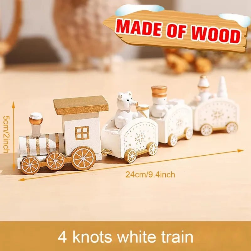 Christmas Decorations 2025 Christmas Wooden Train Xmas Tree Ornament Navidad Noel Home Decor New Year's Eve Decorations Kid Gift - GoDiscount