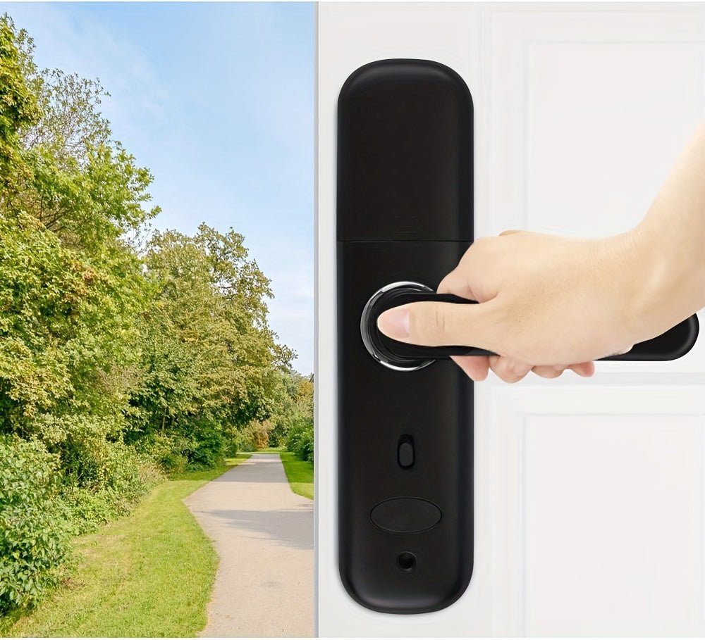 YiToo Smart Door Lock, 5 - in - 1with Fingerprint & Password &key&APP&RFID Card, Smart Fingerprint Door Lock, Aluminum Alloy, Battery - Powered (No Battery Included), Keyless Entry Biometric Lock for Home, Secure Door Lock, Door Lo - GoDiscount