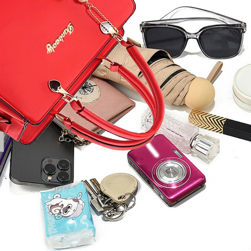 Women'S Elegant Handbag with Detachable Strap - Multi - Functional Crossbody Purse, Zipper Closure, Lining - Stylish Everyday & Formal Bag for Women, Versatile Fashion Accessory - GoDiscount