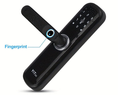 YiToo Smart Door Lock, 5 - in - 1with Fingerprint & Password &key&APP&RFID Card, Smart Fingerprint Door Lock, Aluminum Alloy, Battery - Powered (No Battery Included), Keyless Entry Biometric Lock for Home, Secure Door Lock, Door Lo - GoDiscount