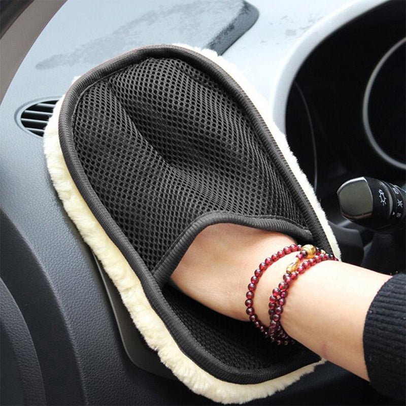 Car Brush Cleaner Soft Gloves 5.91*9.45inch Car Cleaning - GoDiscount