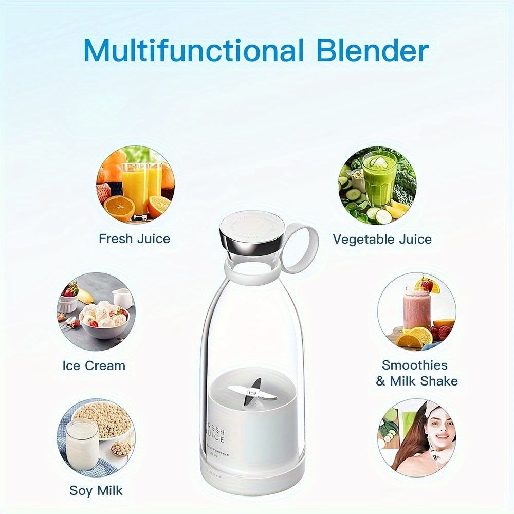 11.83oz Portable Electric Wireless Mini Fruit Blender Juicer - Perfect for On - the Go! - GoDiscount