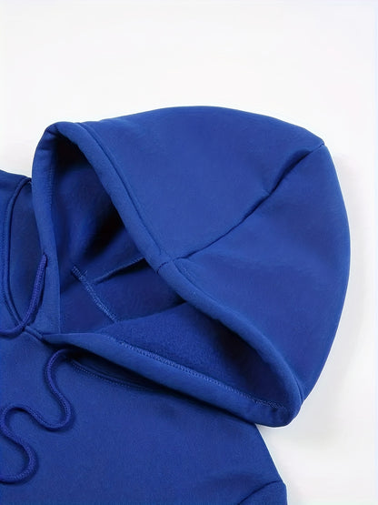 Paris Men'S Casual Fleece - Lined Hoodie and Jogger Set - Stylish Print, Long Sleeve, Kangaroo Pocket, Suitable for Autumn and Winter, Outdoor Sports Warmth, Daily Wear Home Outfit, Perfect For Outdoor - GoDiscount