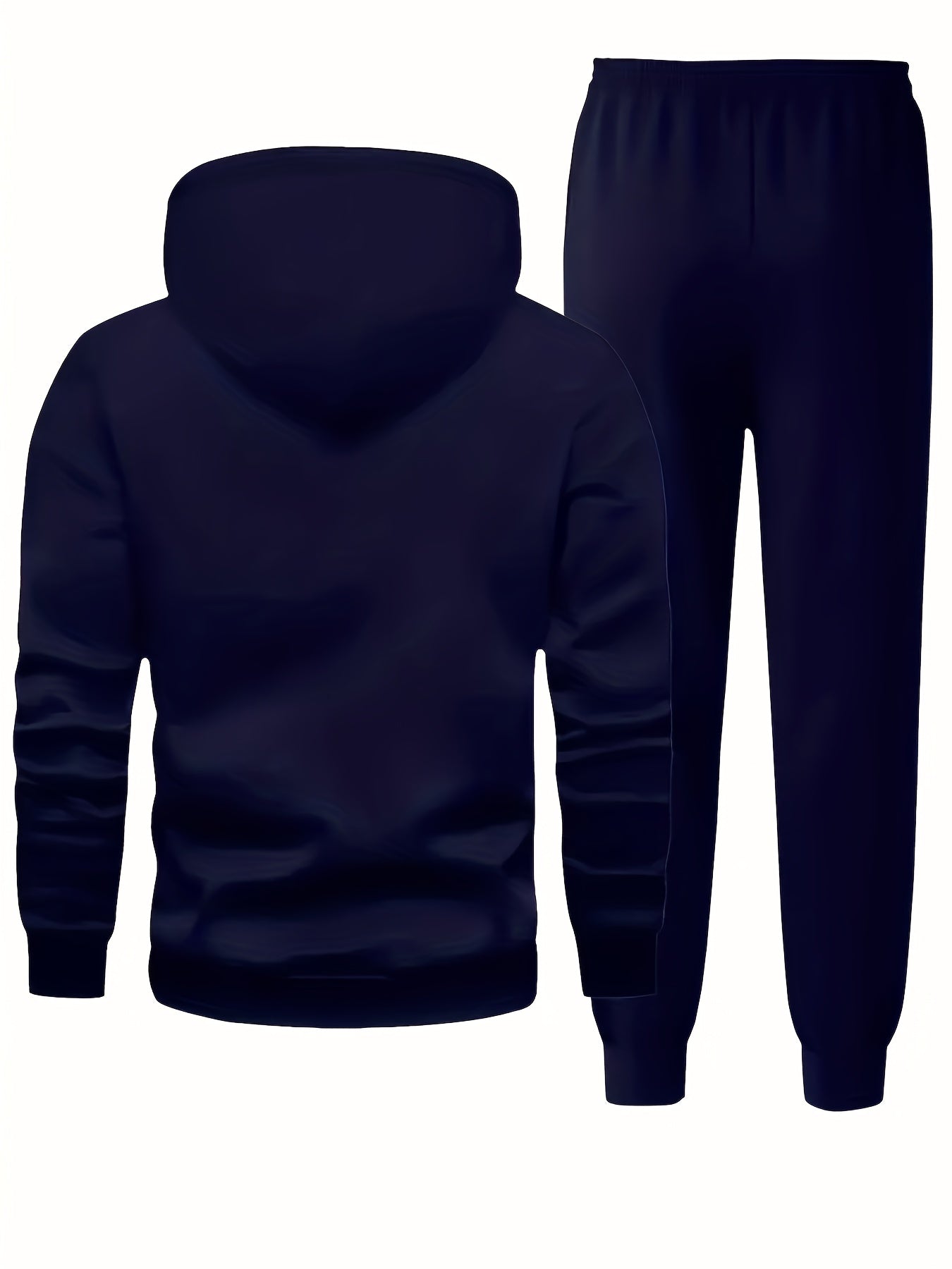 Paris Men'S Casual Fleece - Lined Hoodie and Jogger Set - Stylish Print, Long Sleeve, Kangaroo Pocket, Suitable for Autumn and Winter, Outdoor Sports Warmth, Daily Wear Home Outfit, Perfect For Outdoor - GoDiscount