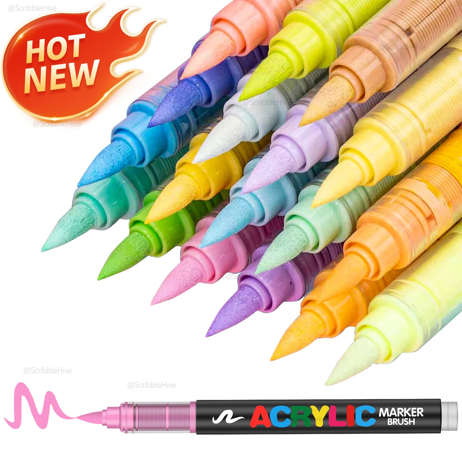 Guangna New 288 - Color Acrylic Marker Pen Set, Liquid Ink, Art Drawing Pens, Elegant Packaging for Professional Painting And Daily Use/Festival Gifts - GoDiscount