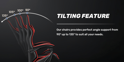 Ergonomic Gaming Chair with Footrest - Heavy - Duty Height - Adjustable Recliner, 360° Swivel & Lumbar Support, Manual Recline Mechanism, Faux - like Texture, Foam Padding & Stainless Steel Frame - PC/Office - GoDiscount