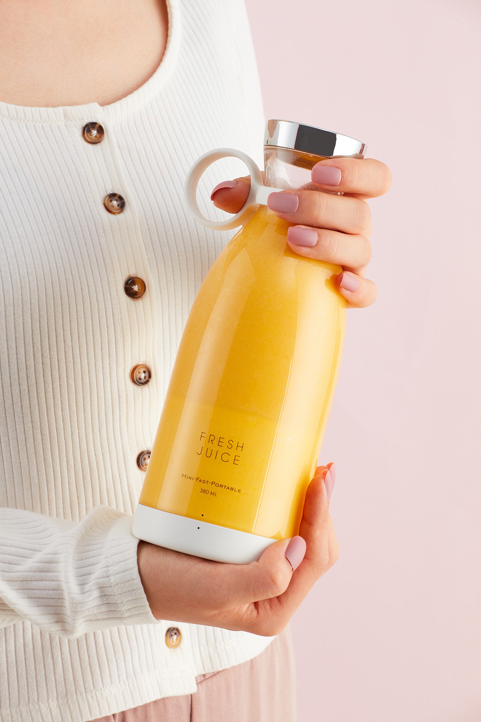 11.83oz Portable Electric Wireless Mini Fruit Blender Juicer - Perfect for On - the Go! - GoDiscount