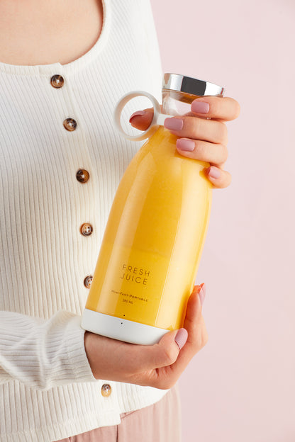 11.83oz Portable Electric Wireless Mini Fruit Blender Juicer - Perfect for On - the Go! - GoDiscount