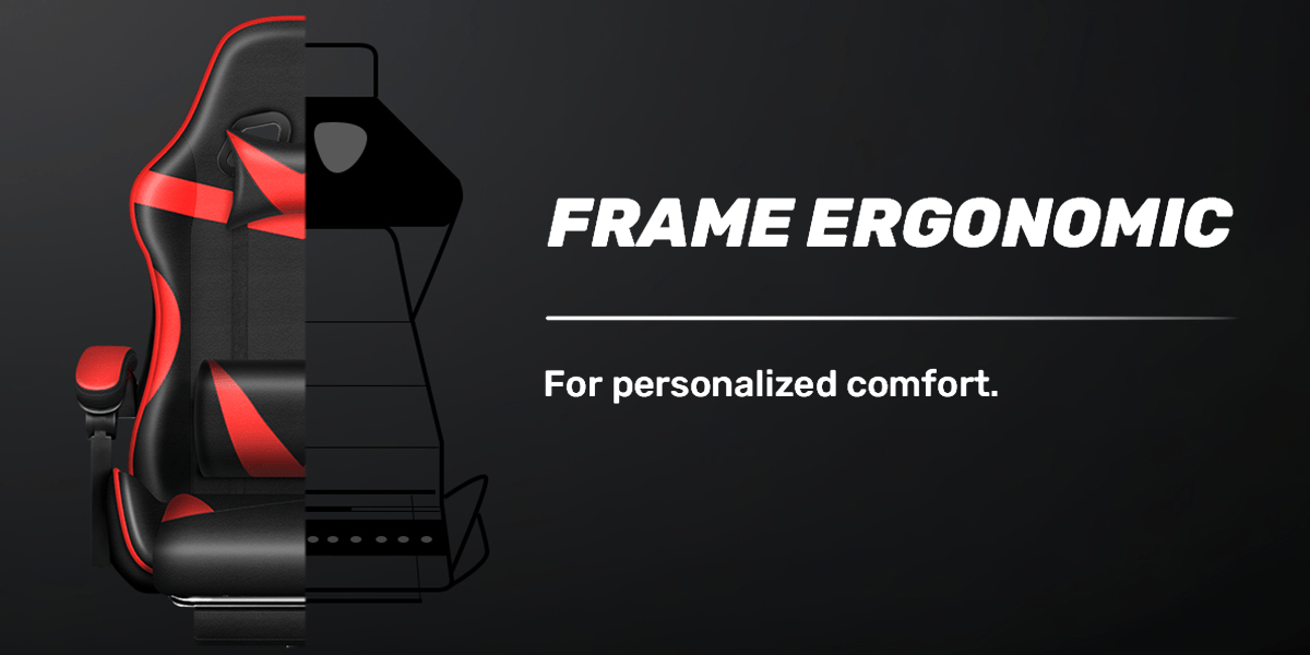 Ergonomic Gaming Chair with Footrest - Heavy - Duty Height - Adjustable Recliner, 360° Swivel & Lumbar Support, Manual Recline Mechanism, Faux - like Texture, Foam Padding & Stainless Steel Frame - PC/Office - GoDiscount