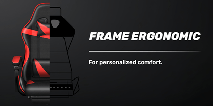 Ergonomic Gaming Chair with Footrest - Heavy - Duty Height - Adjustable Recliner, 360° Swivel & Lumbar Support, Manual Recline Mechanism, Faux - like Texture, Foam Padding & Stainless Steel Frame - PC/Office - GoDiscount