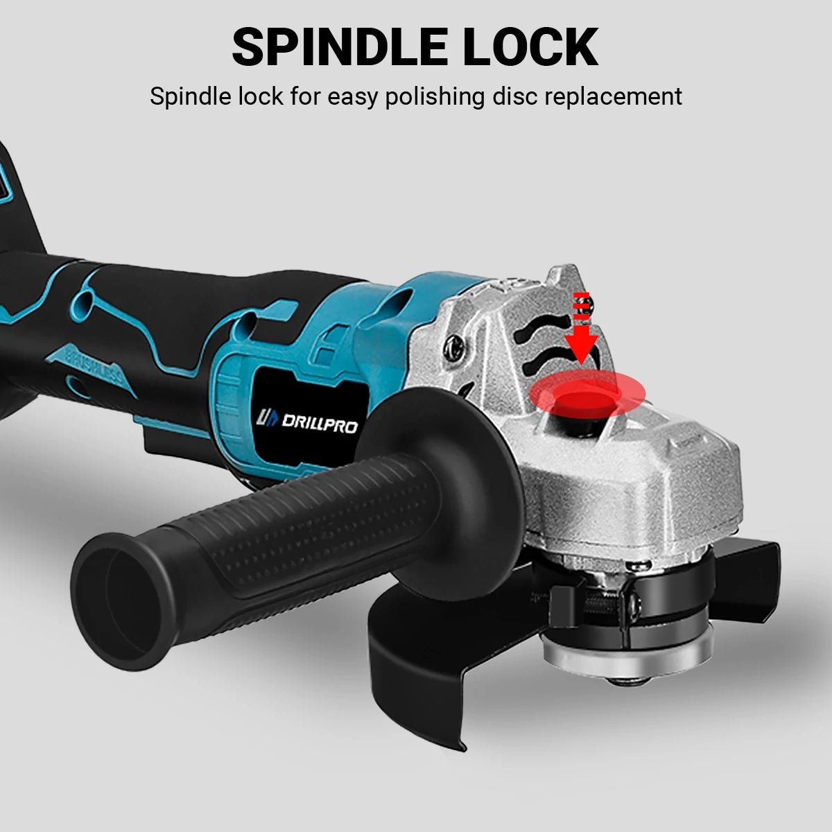 Drillpro Electric Power Tool Set 800N.M Electric Wrench Rotary Hammer 13mm Power Drill 125mm Angle Grinder For Mak 18V - GoDiscount