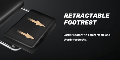 Ergonomic Gaming Chair with Footrest - Heavy - Duty Height - Adjustable Recliner, 360° Swivel & Lumbar Support, Manual Recline Mechanism, Faux - like Texture, Foam Padding & Stainless Steel Frame - PC/Office - GoDiscount