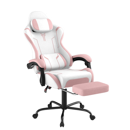 Gaming Chair 150 Kg Office Chair Desk Chair Gaming With Lumbar Cushion + Headrest, Height Adjustable Ergonomic Gaming Chair Gaming Chair, Five Colors - GoDiscount