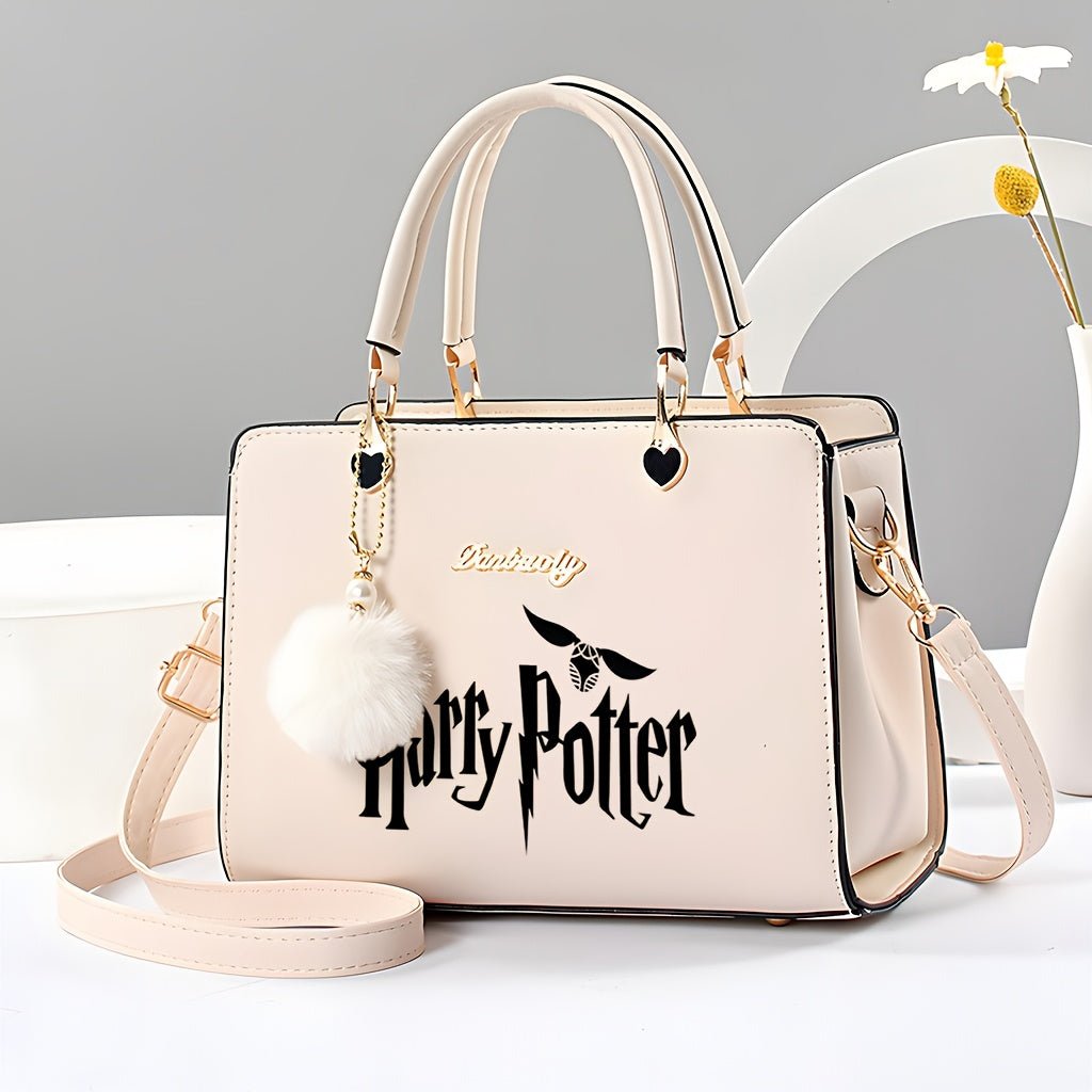 1pc Warner Harry Potter Hogwarts Women'S Crossbody Bag, Handbag with Detachable Strap and Zipper Closure, Lightweight Multi - Compartment Design for Project Celebration - GoDiscount