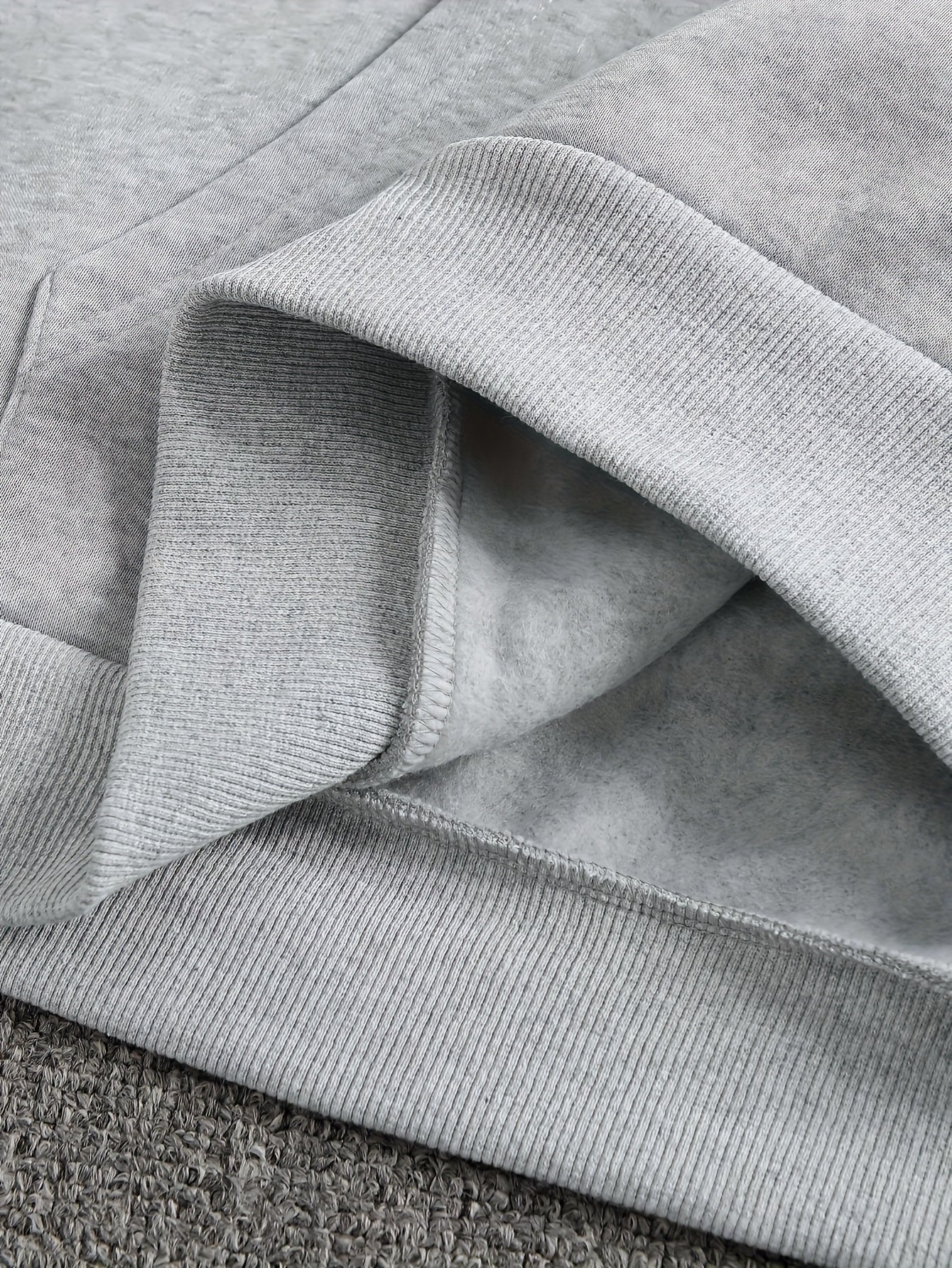 2pcs Men'S Casual Cartoon Paris Letter Drawstring Hoodie and Sports Trousers Set | Hooded, Loose Fit, Slight Stretch Fabric, Patterned for Fall/Winter - GoDiscount