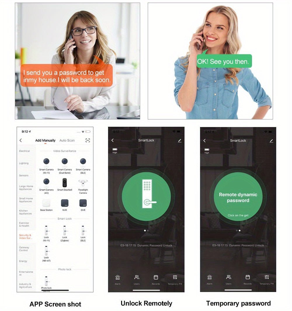 YiToo Smart Door Lock, 5 - in - 1with Fingerprint & Password &key&APP&RFID Card, Smart Fingerprint Door Lock, Aluminum Alloy, Battery - Powered (No Battery Included), Keyless Entry Biometric Lock for Home, Secure Door Lock, Door Lo - GoDiscount