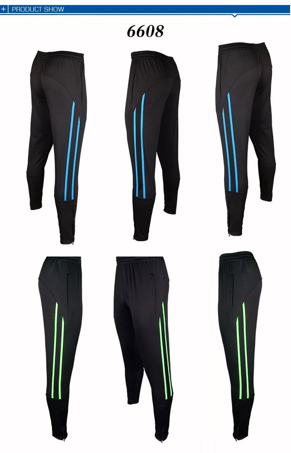 Pantalon de Sport Homme Shinestone – Pantalon d’Entraînement de Football avec Poche Zippée, Jogging Fitness et Course - GoDiscount