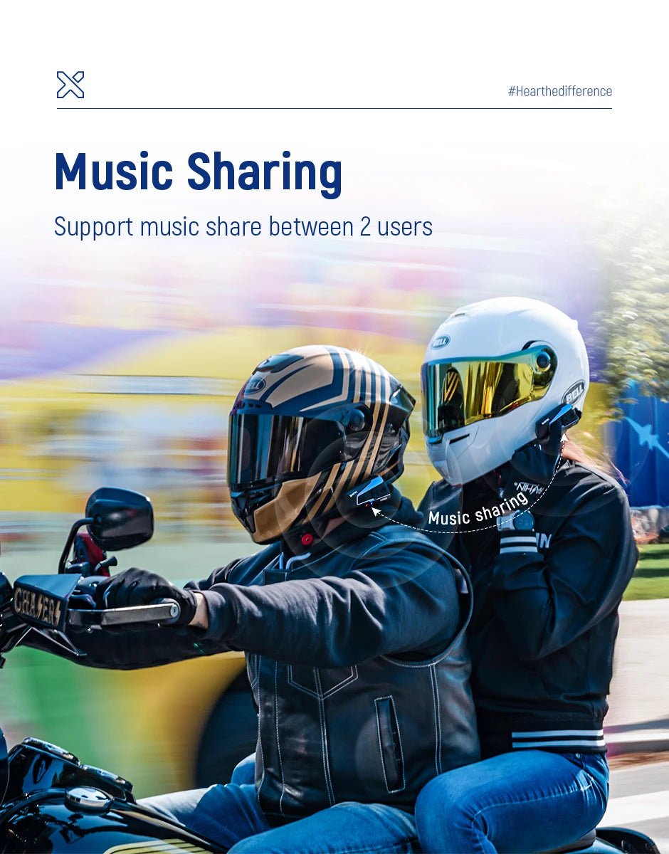 🎶💨 Intercom Moto Bluetooth Lexin B4FM - X – 10 Riders, Partage de Musique, Communication Sans Fil Type - C - GoDiscount