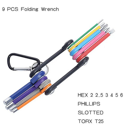 🔧⚙️ Kit Pro 9PCS Clés Hexagonales – Clés en L Long Arm 1.5–10mm pour Bricolage - GoDiscount