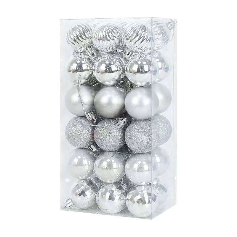 1box Christmas Balls Christmas Tree Ornaments Ball Xmas Hanging Tree Pendants Home Party Decor 2026 New Year Gift Noel Navidad - GoDiscount