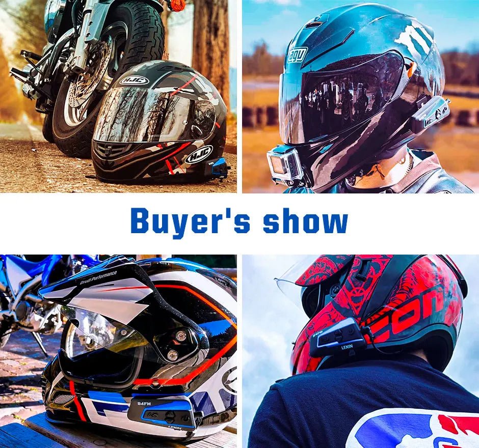 🎶💨 Intercom Moto Bluetooth Lexin B4FM - X – 10 Riders, Partage de Musique, Communication Sans Fil Type - C - GoDiscount