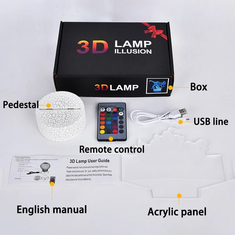 ⭐ Lampe 3D LED Paw Patrol – Chase, Marshall & Rocky | Veilleuse Enfants, Décoration Chambre, Lumière de Table - GoDiscount