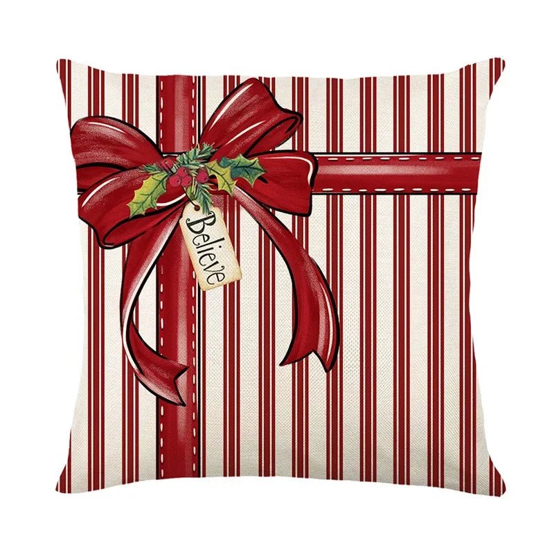 45cm Christmas Decorations Christmas Cushion Cover Pillowcase 2024 for Home Ornament Xmas New Year Christmas Decor 2025 home - GoDiscount