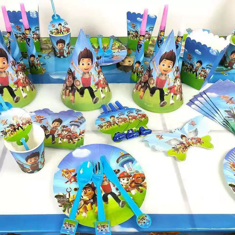 Décoration Anniversaire PAW Patrol – Set Complet Fournitures de Fête : Assiettes, Serviettes, Ballons & Accessoires - GoDiscount