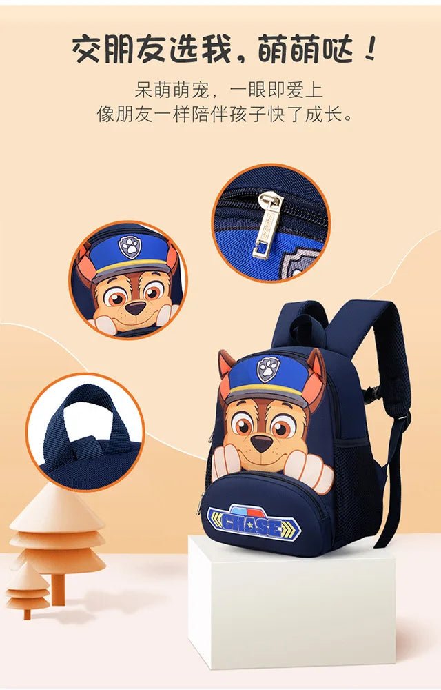 PAW Patrols Anime Chase Schoolbag Skye kawaii Cute nylon Backpack Boy Girl comfort leisure Shoulders Bags Knapsack Surprise gift - GoDiscount