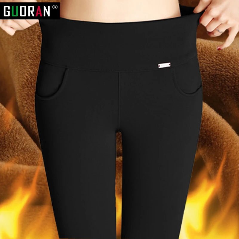 Pantalon Femme Hiver 2022 – Pantalon Skinny Élastique Couleurs Candy, Taille Haute et Chaudings clothes S-6XL - GoDiscount