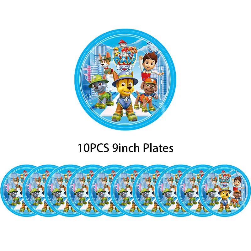 Décoration Anniversaire PAW Patrol – Set Complet Fournitures de Fête : Assiettes, Serviettes, Ballons & Accessoires - GoDiscount