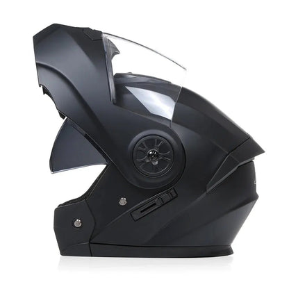 🏍️✨ Casque Moto Modulaire à Lentilles Doubles – Flip Up, Full Face | Motocross Racing Pour Hommes & Femmes - GoDiscount