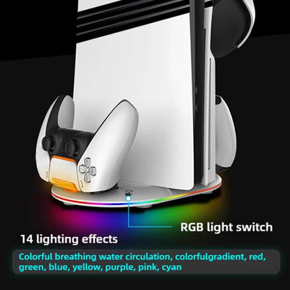 Support Vertical RGB pour PS5 Slim/Pro avec Système de Refroidissement – Accessoire Gaming - GoDiscount