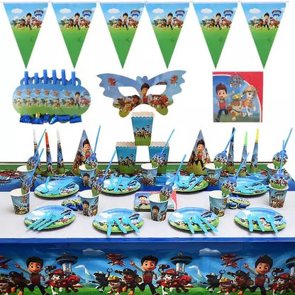 Décoration Anniversaire PAW Patrol – Set Complet Fournitures de Fête : Assiettes, Serviettes, Ballons & Accessoires - GoDiscount