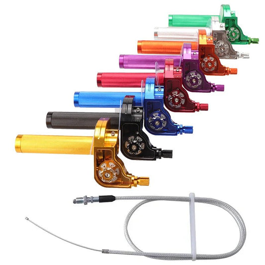 💨🏍️ Accélérateur Moto CNC Aluminium 7/8'' 22mm – Poignée Twist Grip pour Pit Bike, Motocross, ATV Offroad - GoDiscount