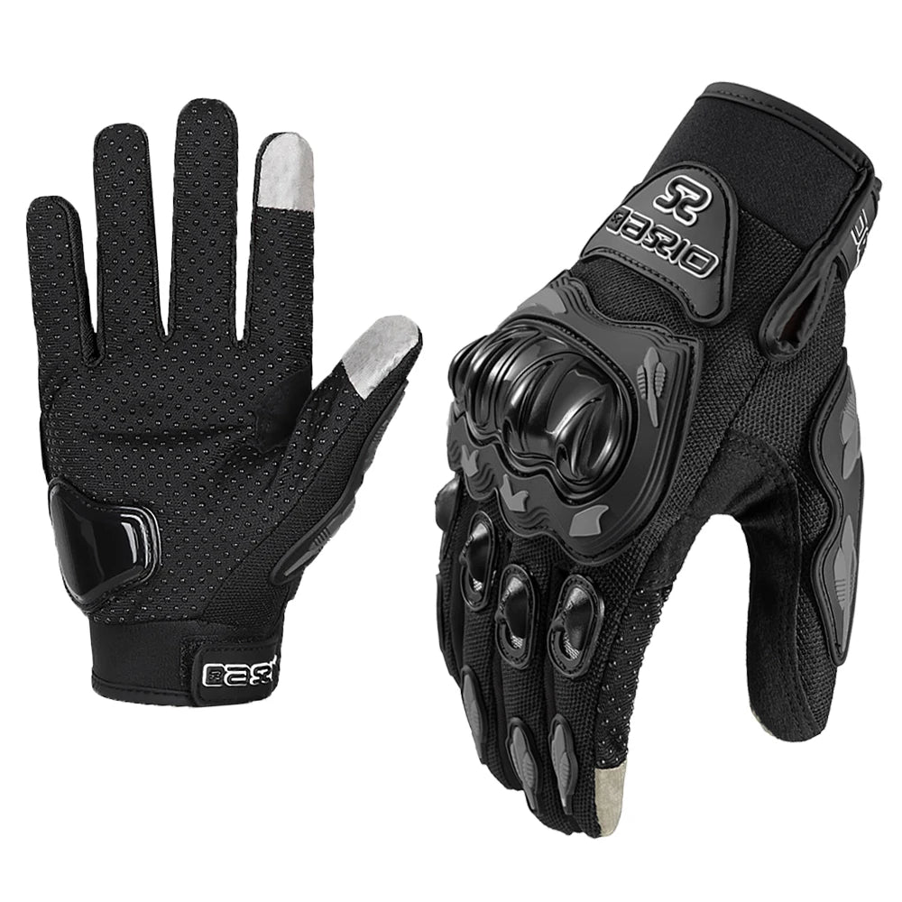 🌞💥 Gants Moto Plein Doigts – Respirants, Résistants et Antidérapants | Gants de Course avec Écran Tactile - GoDiscount