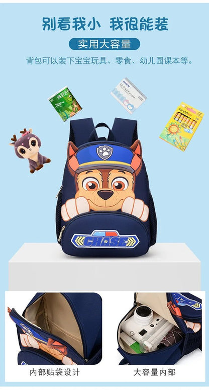 PAW Patrols Anime Chase Schoolbag Skye kawaii Cute nylon Backpack Boy Girl comfort leisure Shoulders Bags Knapsack Surprise gift - GoDiscount