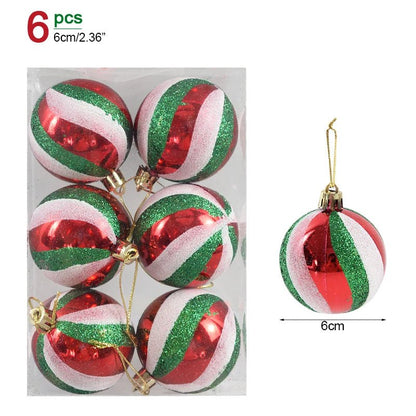1box Christmas Balls Christmas Tree Ornaments Ball Xmas Hanging Tree Pendants Home Party Decor 2026 New Year Gift Noel Navidad - GoDiscount