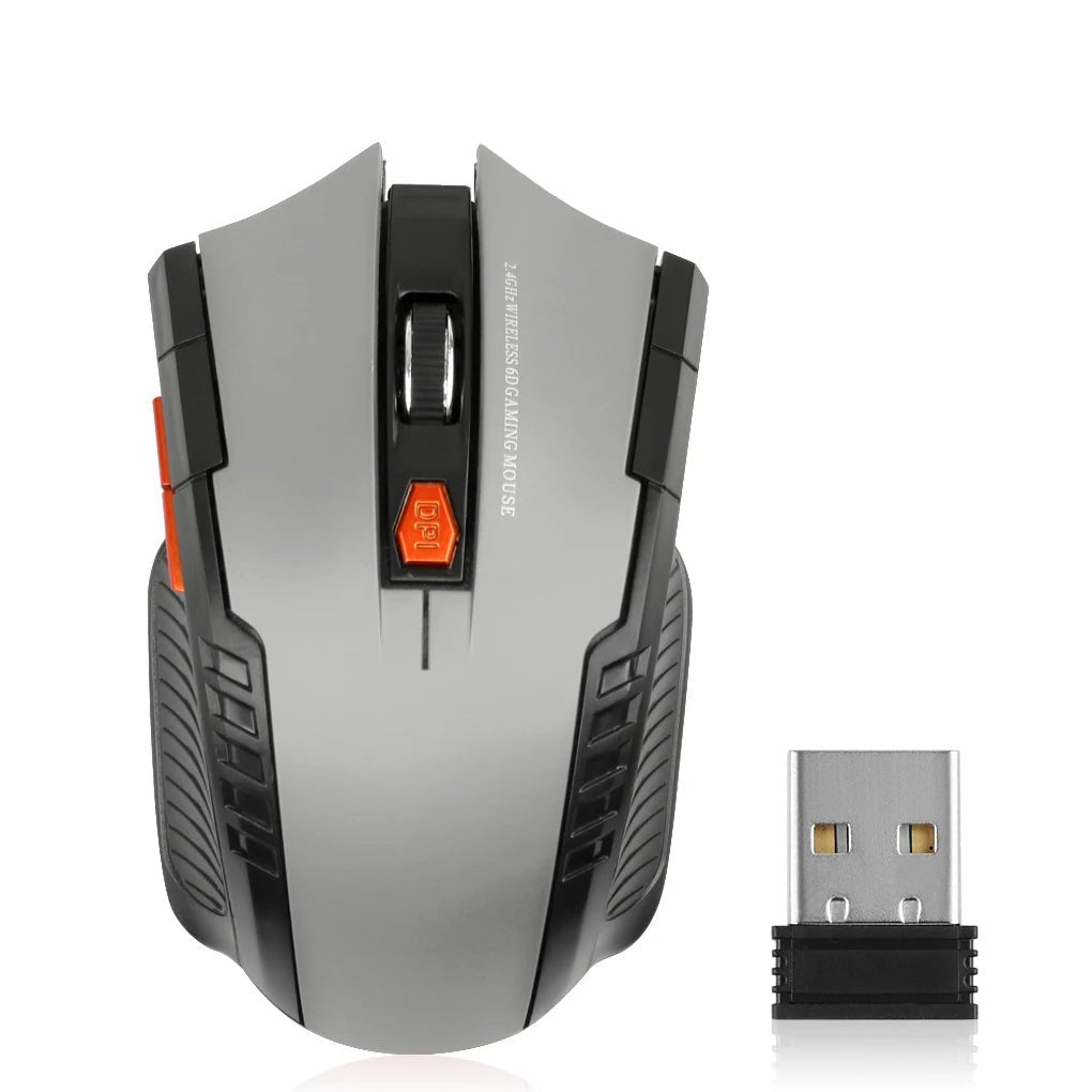 Souris Sans Fil 2.4G 1600DPI – Souris Optique Gamer 6 Boutons pour PC & Ordinateur Portable - GoDiscount