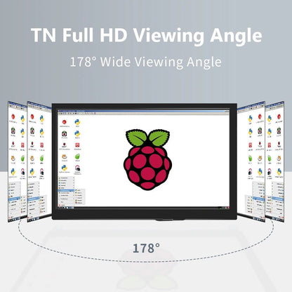 ⭐ Écran Tactile IPS 7" HDMI avec Boîtier – Résolution 1024×600 pour Raspberry Pi 3/4 & PC, Moniteur Portable - GoDiscount