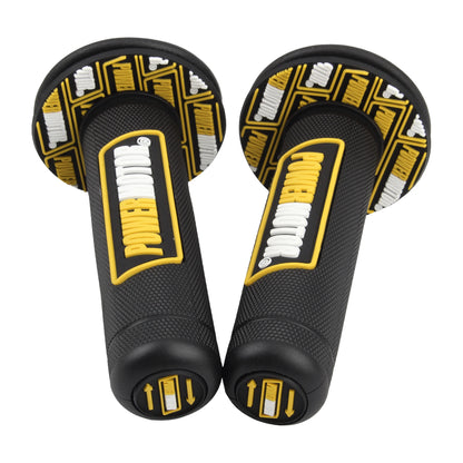 🎯⚡ Poignées Powermotor – Protection Guidon en Caoutchouc Gel, 7/8" 22mm, 24mm pour Motocross & Dirt Bike - GoDiscount