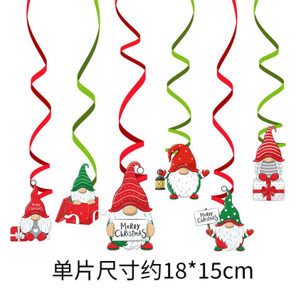 Red and Green Merry Christmas Banner Christmas Sign Garlands Santa Claus Snowman Christmas Party Decorations Xmas Gift New Year - GoDiscount