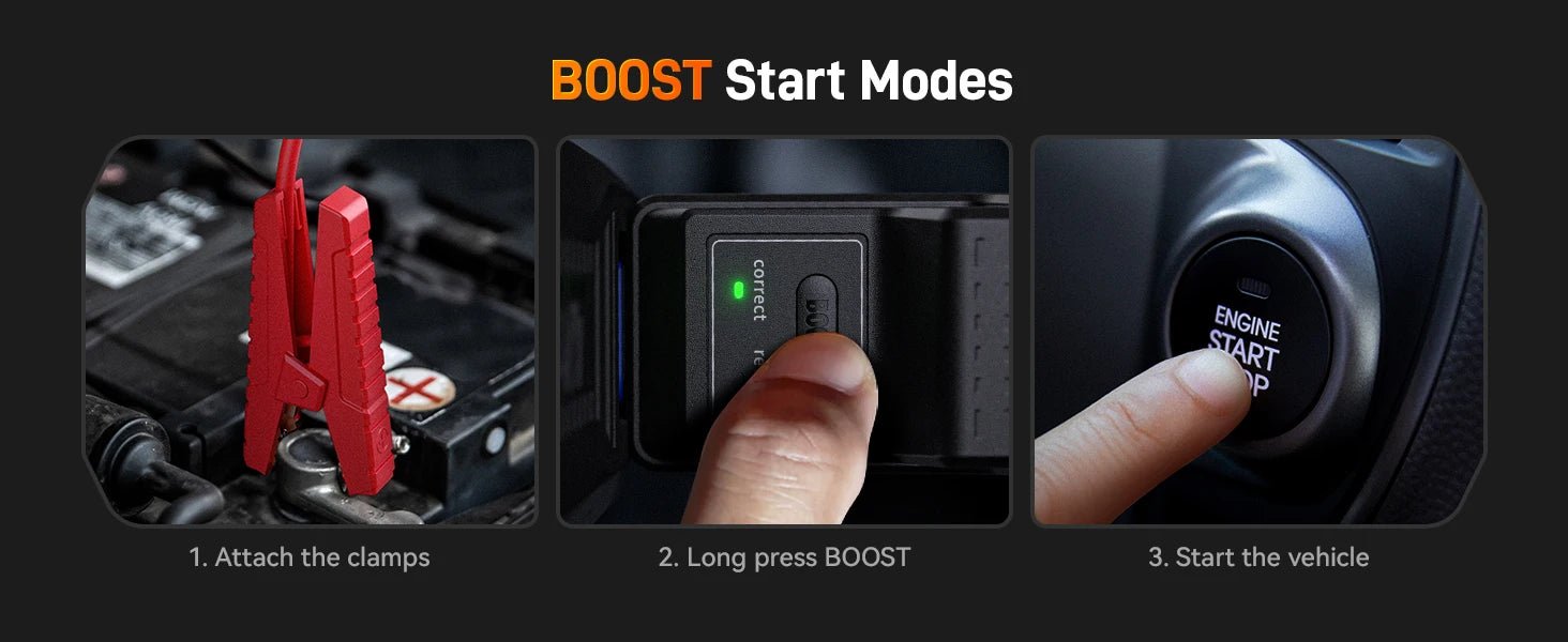 "WOLFBOX 3000A Jump Starter avec Compresseur d'Air, 16000mAh & 160PSI, Démarreur de Batterie Portable Voiture avec Charge Rapide 65W" - GoDiscount