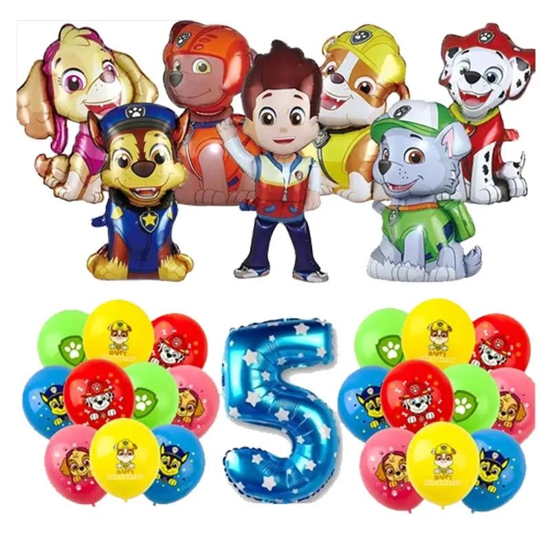 Décoration Anniversaire PAW Patrol – Set Complet Fournitures de Fête : Assiettes, Serviettes, Ballons & Accessoires - GoDiscount