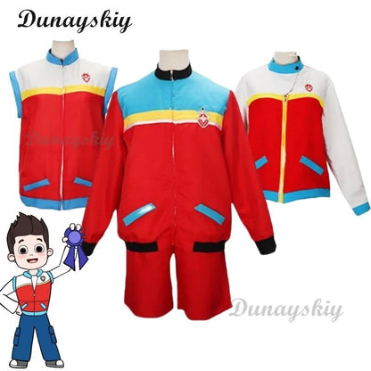 Gilet Cosplay Pat' Patrouille Ryder pour Enfants – Costume Marshall & Chase Carnaval, Halloween, Anniversaire – Waistcoat Personnalisé - GoDiscount