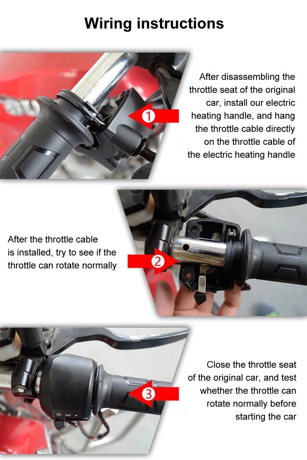 🔥 Poignées Chauffantes Moto 22mm – Chauffage Réglable, Confort Hiver pour Scooter & Moto 🔥⚡ - GoDiscount