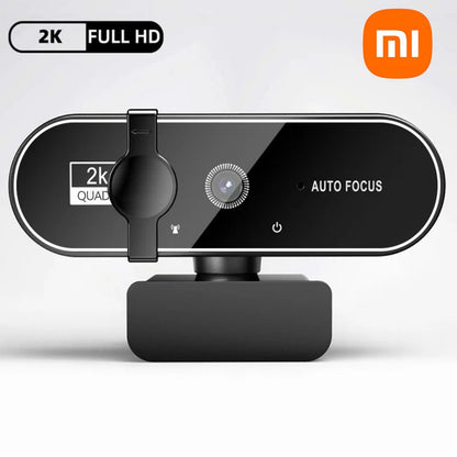 Xiaomi Webcam 4K Streaming 2025 – Autofocus 2K/1080P 60FPS, Micro Intégré, USB Full HD pour PC & Laptop