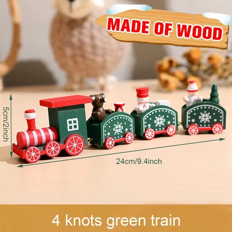 Christmas Decorations 2025 Christmas Wooden Train Xmas Tree Ornament Navidad Noel Home Decor New Year's Eve Decorations Kid Gift - GoDiscount