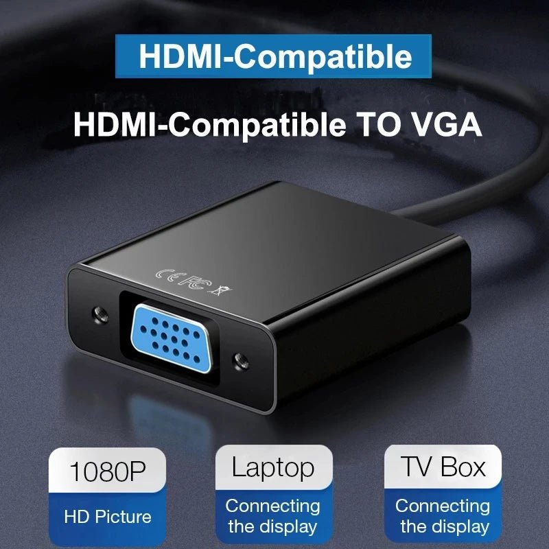 Adaptateur HDMI vers VGA 1080P avec Audio - GoDiscount